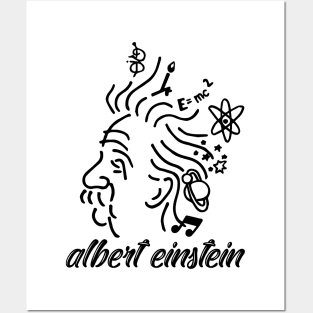 Albert Einstein T-Shirt Posters and Art